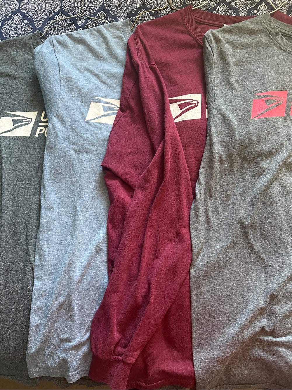 GUC Bundle of 4 Men’s USPS T-Shirts (3 short and 1 long sleeve)